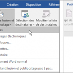 Fusion et publipostage à l’aide d’une feuille de calcul Excel